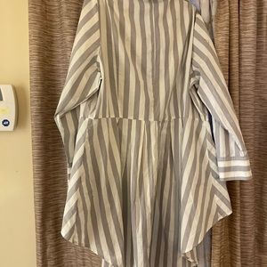 Stripped Peplum Shirt